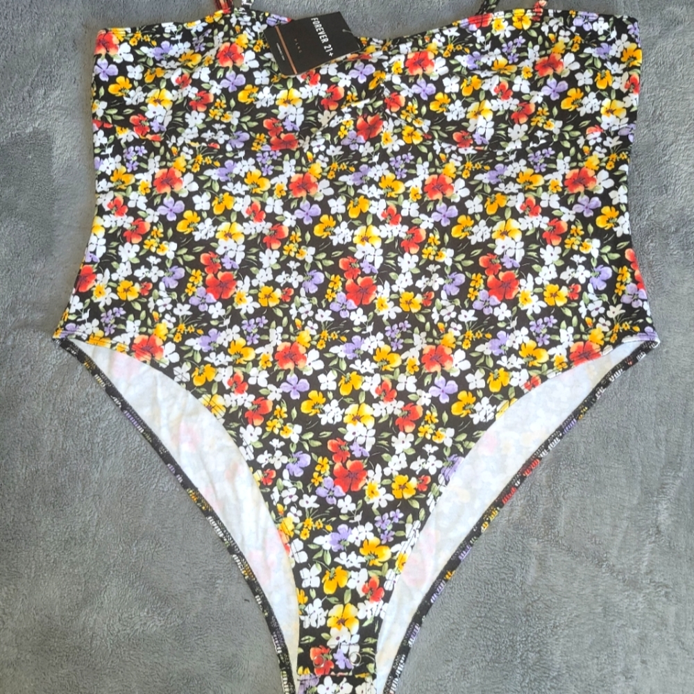Floral 2XL bodysuit